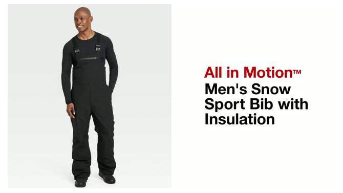 Men&#39;s Snow Sport Bib with Insulation - All In Motion&#8482;, 2 of 4, play video