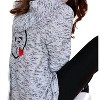 Women's Kiss Emoji Hooded Cardigan - french kyss - 2 of 4