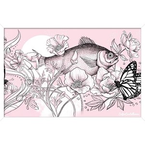 Trends International Sofia Castellanos - Fish Dance Framed Wall Poster Prints - 1 of 4
