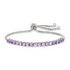 Ross-Simons 4.20 ct. t.w. Amethyst Bolo Bracelet in Sterling Silver Size - 4 of 4
