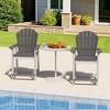 Decksplore HDPE Outdoor Bar Stools Waterproof UV-Resistant All-Weather Ready - 2 of 4