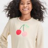 Girls' French Terry Pullover Sweatshirt - Cat & Jack™ - 2 of 4