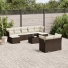 vidaXL Garden Sofa Set Brown PE rattan Large Garden Sofa Set - 2 of 4