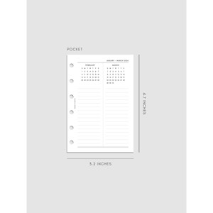 2026 Year Overview Planner Insert | Cloth & Paper - 1 of 4