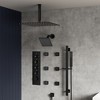 YAWWALK Thermostatic Valve 15-Spray 16 and 6 in. Dual Ceiling Mount Shower Head and Handheld Shower - 2 of 4