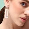 SOHI Women's Silver Geometric Drop Earrings - 3 of 3
