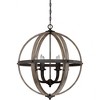 Quoizel Lighting Fusion 6 - Light Chandelier in  Rustic Black - 2 of 4