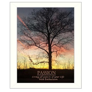 Passion By Trendy Decor4U, Printed Wall Art, Ready To Hang Framed Poster, White Frame - 1 of 1