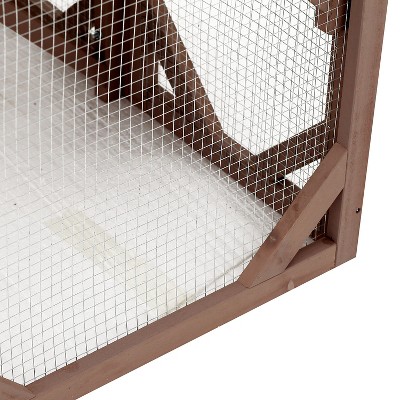 Large Wooden Outdoor Cat House with Platforms and Asphalt Roof