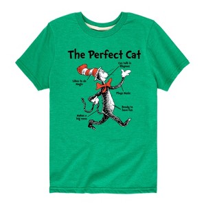 Boys' - Dr. Seuss - Cat in the Hat The Perfect Cat Short Sleeve Graphic T-Shirt - 1 of 4