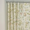 Ellis Curtain Abigail Classic Floral Design Button Holes Shower Curtain 72" x 72" Multicolor - 3 of 4