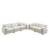 Corduroy 2-Seater & 3-Seater Sofa Set with Flexible Layout - 3 of 4