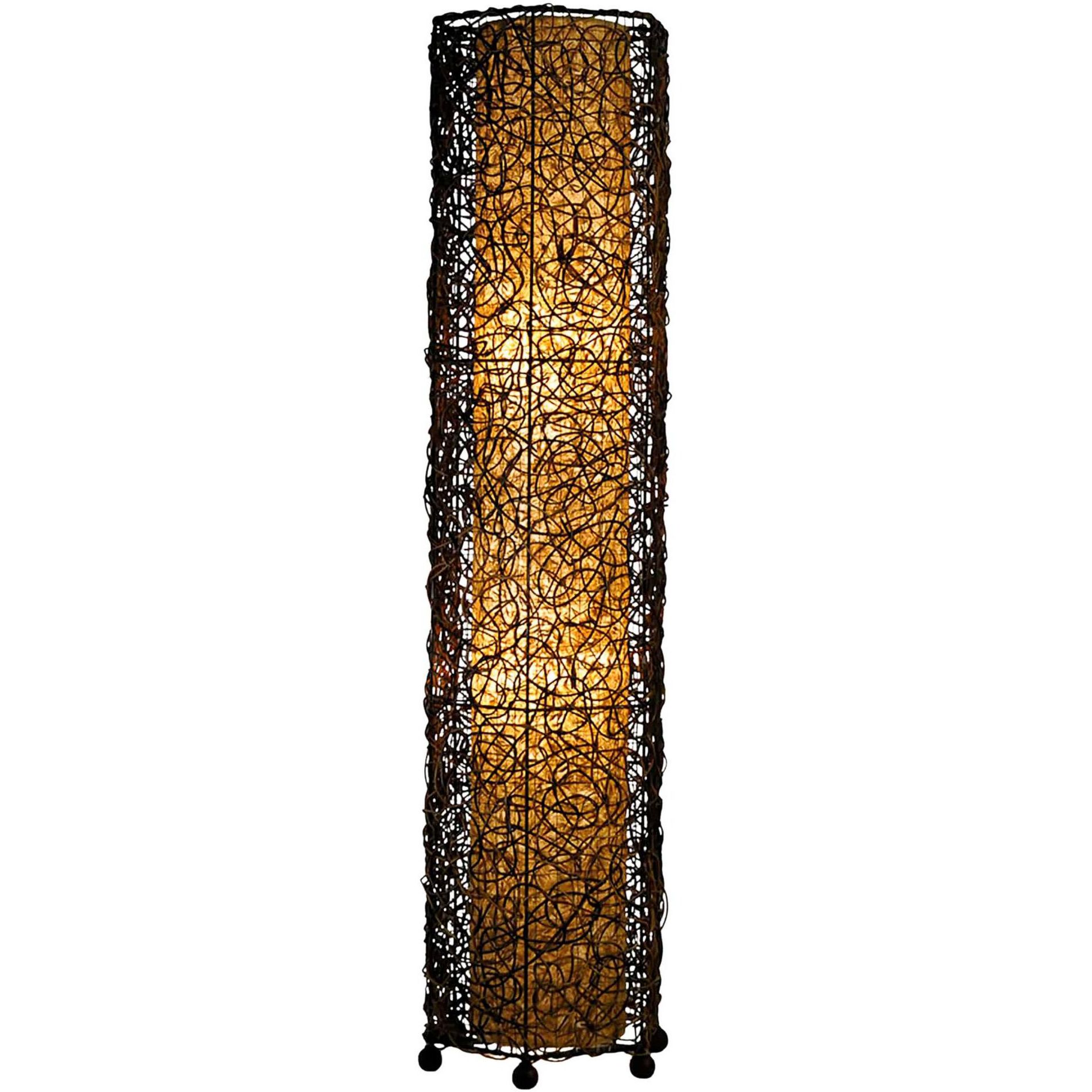 Eangee Durian Nito Tower Vines Iron Floor Lamp