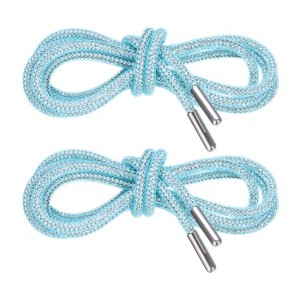Unique Bargains Fashion Diamond Crystal Shoe Laces with Net for Sweatpants Shorts 2 Pcs - 1 of 4