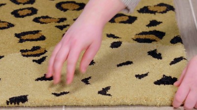 Metro-Chic SoHo Gold and Black Hand-Tufted Wool Area Rug