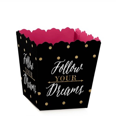 Big Dot of Happiness Dream Big - Party Mini Favor Boxes - Graduation Party Treat Candy Boxes - Set of 12