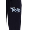 Dreamworks Trolls Womens' Movie Film Title Logo Character Sleep Pajama Pants Black - 2 of 3