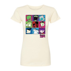 Women's - Invader Zim - Boxed Invader Gir Fitted Graphic T-Shirt - 1 of 2