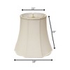 Vynxaria Octagon Softback Lampshades with Washer Fitter, 11"x18"x15" White - 4 of 4