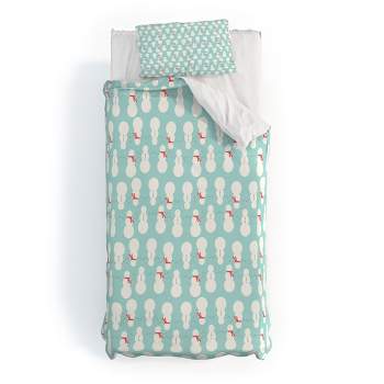 Allyson Johnson Cute Snowmen Duvet Cover + Pillow Sham(s) - Deny Designs