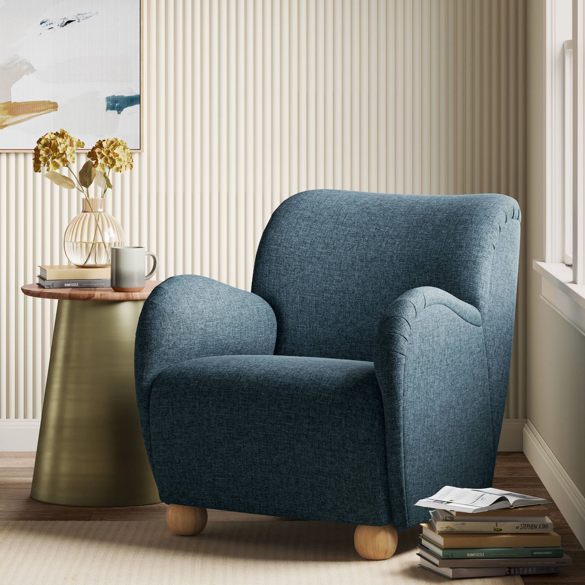 Rumi Armchair in Zuma Navy - Threshold™