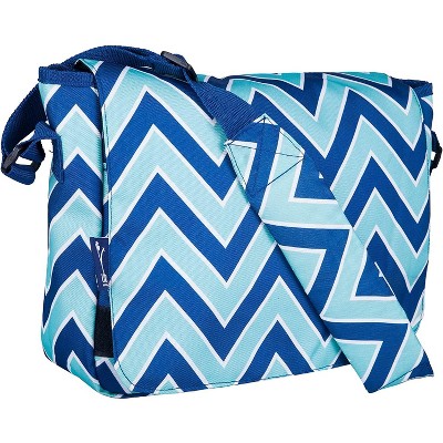 Wildkin Chevron Blue 13 Inch x 10 Inch Messenger Bag