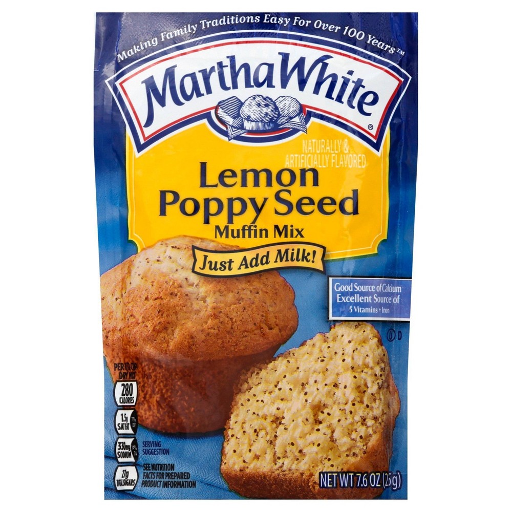 Upc 013300002308 Martha White Lemon Poppy Seed Muffin Mix 7 6