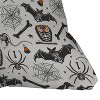 Heather Dutton Halloween X-Ray Square Throw Pillow White/Black - Deny Designs - 3 of 4