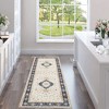 Vintage Rug for Living Room Soft Thin Rug Indoor Floral Print Distressed Rug Aesthetic Rug - 2 of 4