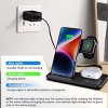 Wireless charging station 3-in-1 15 W fast charging charger stand, suitable for iPhone 16 15 14 13 12 11 X 8 Pro Max/Pro/Mini/Plus - 4 of 4