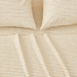 Microfiber Striped Sheet Set - Isla Jade - 1 of 4
