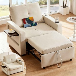 Dyonery Sleeper Sofa Chair Bed Convertible Sofa Chair 3-in-1 Pull Out Sofa Bed - 1 of 4