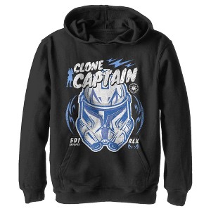 Boy's Star Wars: The Clone Wars Captain Head Shot Portrait Pull Over Hoodie - 1 of 3