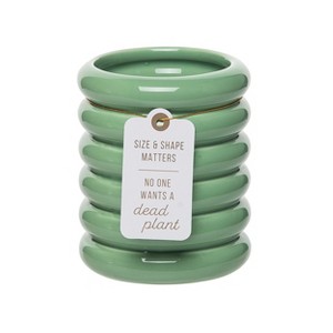 Totalee Gift Size & Shape Matters Green Planter Ceramic Green - 1 of 1