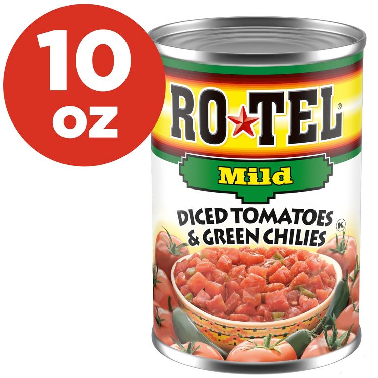 Rotel Diced Tomatoes & Green Chilies Mild 10oz, 1 of 4