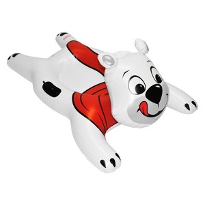 Polar Bear Winter Snow Tube by CocoNut Outdoor, 54" Jumbo Inflatable Sled - 1 of 4
