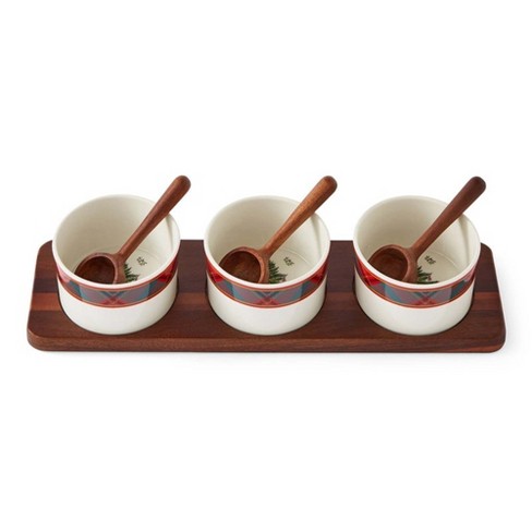 Spode Christmas Tree Tartan 7-Piece Condiment Set - image 1 of 4