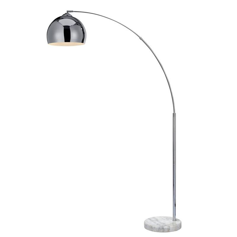 Teamson Home Arquer Arc Floor Lamp with Faux Marble Base, 1 of 15