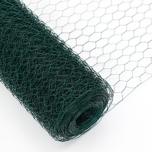 Outdoor Anti-Rust Chicken Wire, Large Size Galvanized Hexagonal Floral Green Chicken Wire, Large Chicken Coop Wire Fencing - 1 of 4