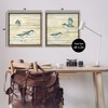 Stupell Industries Sandpipers Abstract Water Shoreline Black Framed Floater Canvas Wall Art - 3 of 4