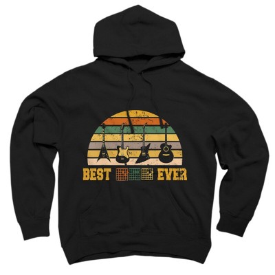 Adult Design By Humans Best Guitar Dad Ever Music Guitar Chord By BaoMinh Pullover Hoodie