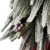 Northlight Mini Flocked Downswept Pine with Berries Artificial Christmas Tree - Unlit - 14" - 4 of 4