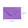 Unique Bargains Blank Paper Mini Vintage DIY Greeting Card Envelopes 50 Pcs - 2 of 4