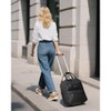 LUGGEX Underseat Carry On Luggage with Wheels Soft Sided All Black 16 Inch - 3 of 4
