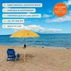 Anchor Works: Classic Beach Umbrella & AnchorONE Kit – Sunset Orange - 7.5ft - 4 of 4