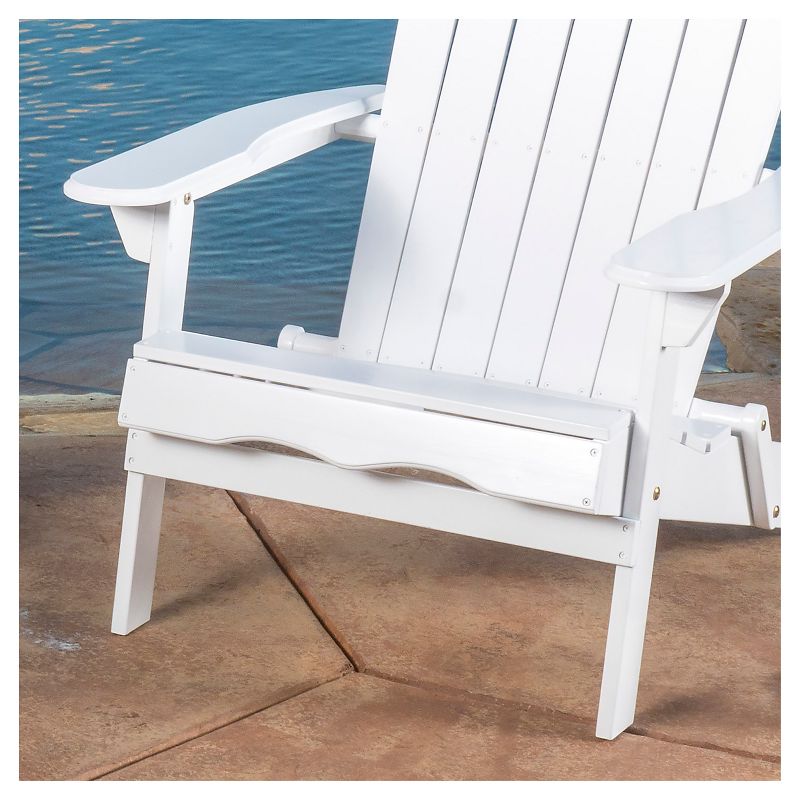 Hanlee Set of 2 Folding Wood Adirondack Chair - Christopher Knight Home, 3 of 10