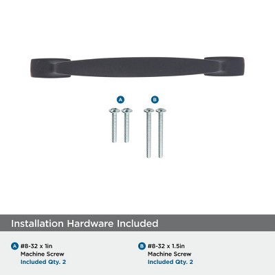 Dark Oil Rubbed Bronze Rustic Industrial Cabinet Bar Pull