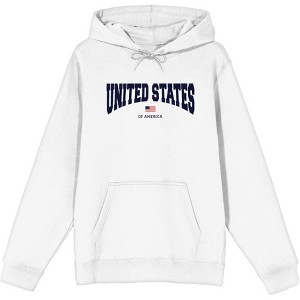 American United States Of America Flag Adult Long Sleeve Hoodie - 1 of 2