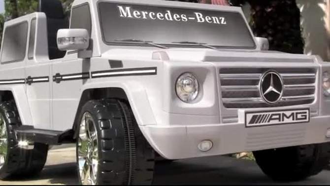 Kid Motorz 12V Mercedes Benz G55 Two Seater Powered Ride-On - Silver, 2 of 6, play video