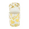 Unique Bargains Disposable Baking Cups Wood Pulp Paper PE Coating Gold Tone White 2.76"x2.17" 50 Pcs - 3 of 4